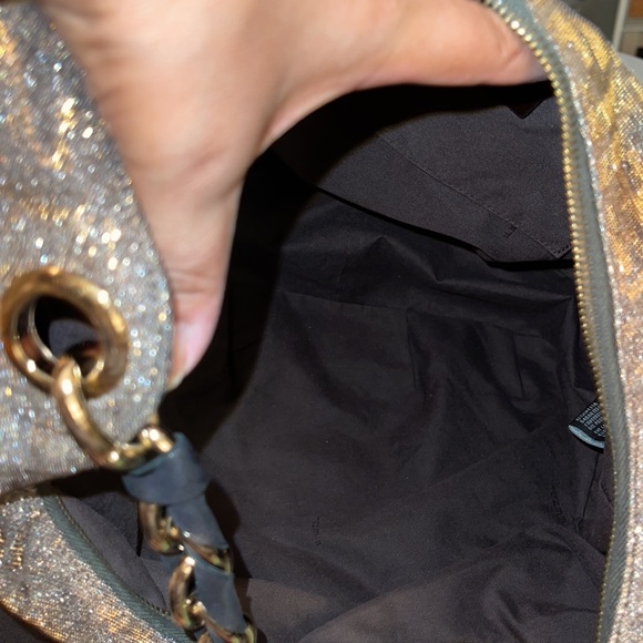 ❌ SOLD❌ FENDI ZUCCA MIA HOBO WITH GLITTER pristine condition *RARE FIND* Gorgeou - Picture 14 of 16